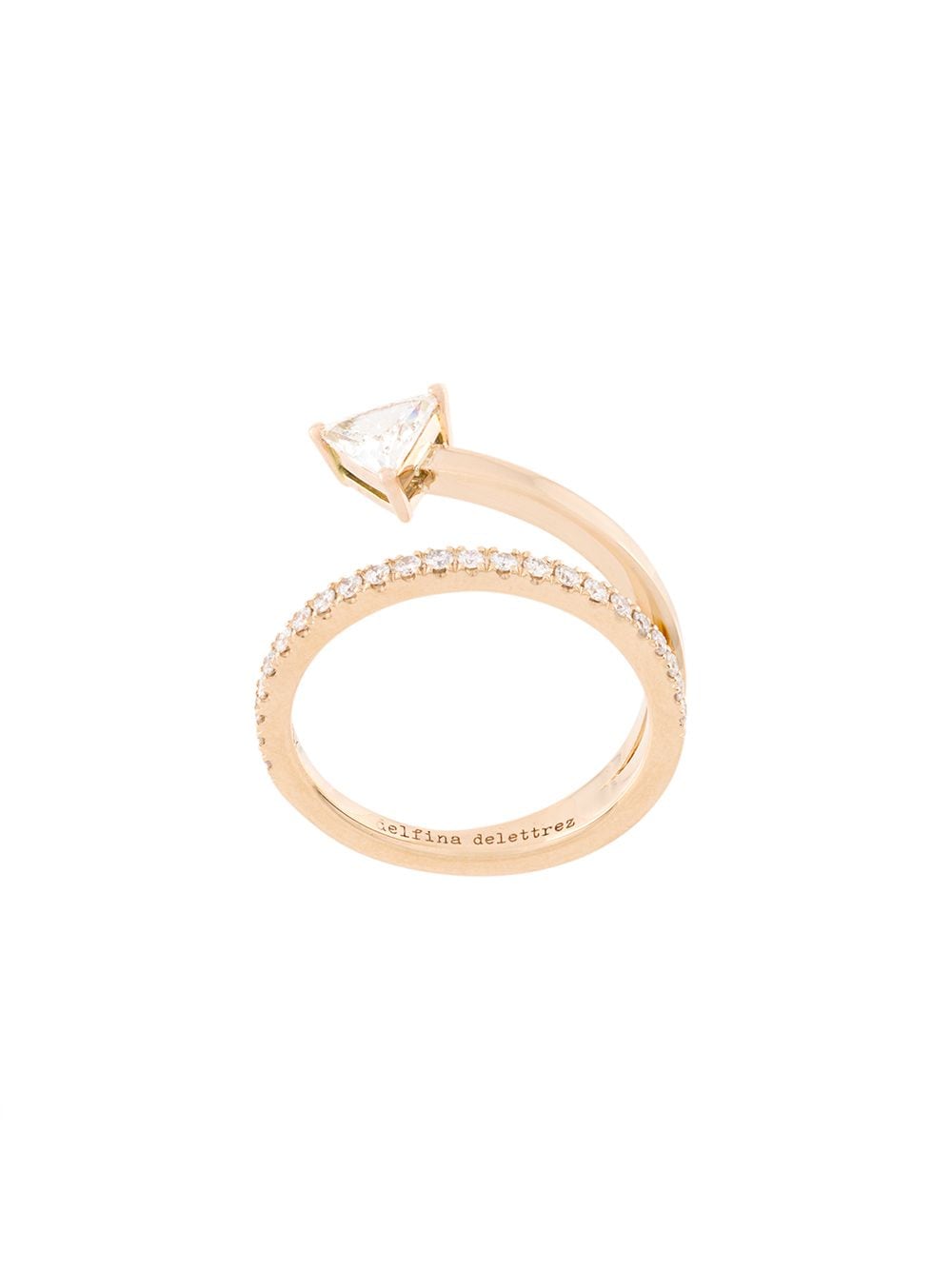 Delfina Delettrez 18kt champagne gold Marry Me diamond ring - Metallic von Delfina Delettrez