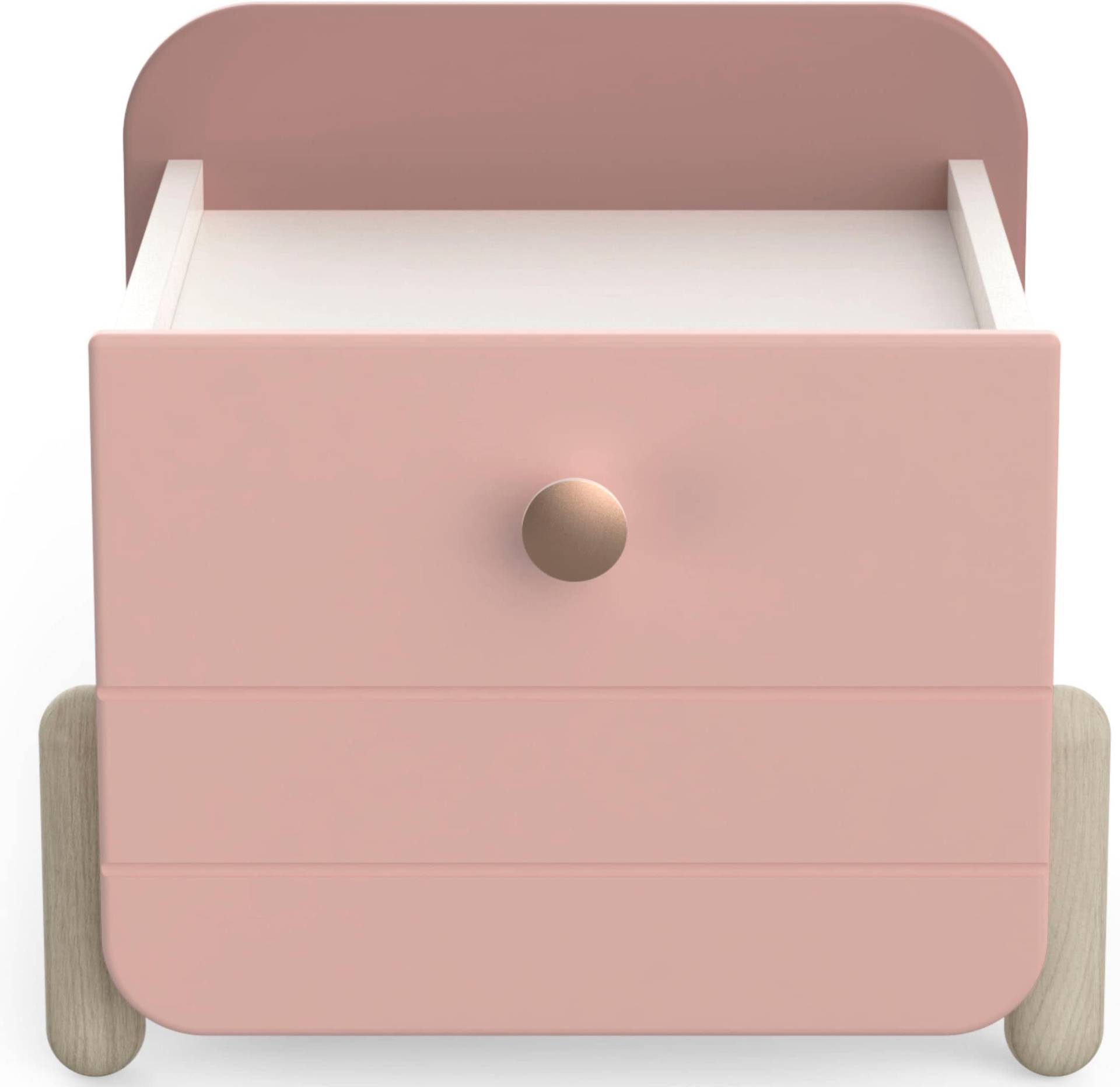 Demeyere GROUP Nachtkommode »Jade«, Schublade mit Rollenauszügen, Runde Knopfgriffe mit Roségoldfarben-Finish von Demeyere GROUP