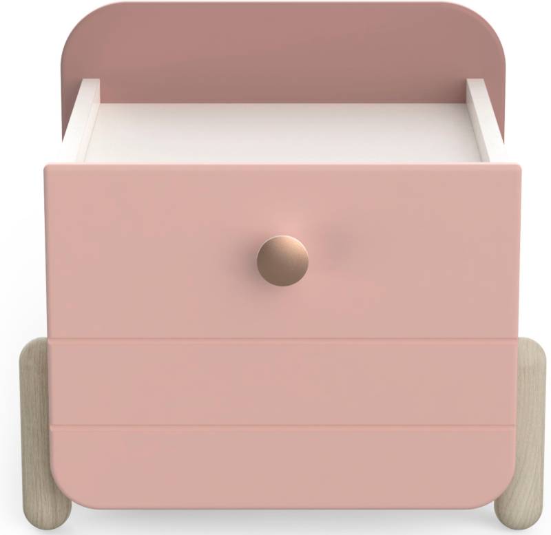 Demeyere GROUP Nachtkommode »Jade«, Schublade mit Rollenauszügen, Runde Knopfgriffe mit Roségoldfarben-Finish von Demeyere GROUP