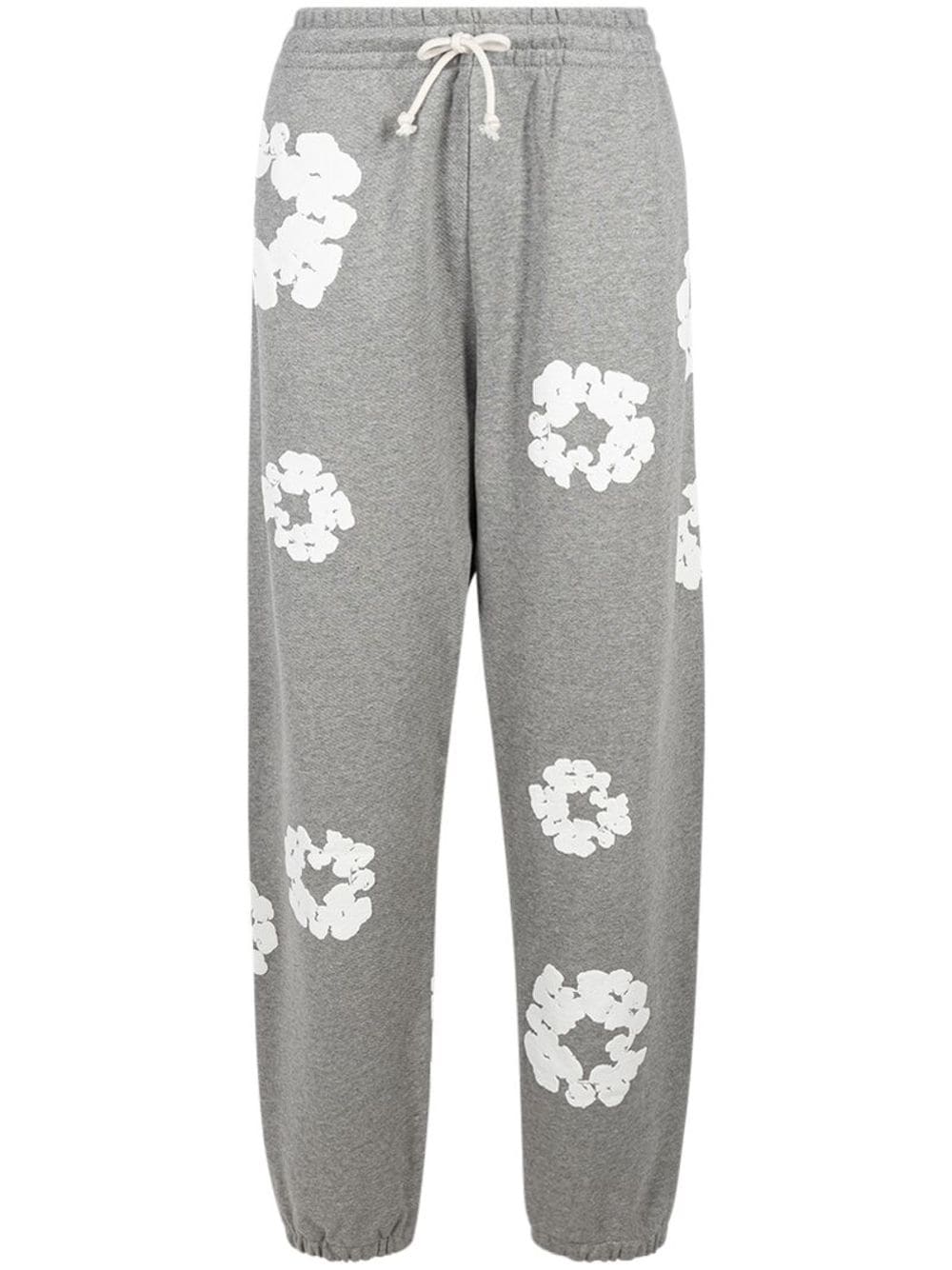 Denim Tears drawstring "Cotton Wreath" track pants - Grey von Denim Tears