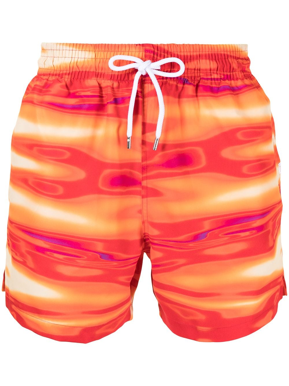 Derek Rose tie-dye swim shors - Red von Derek Rose