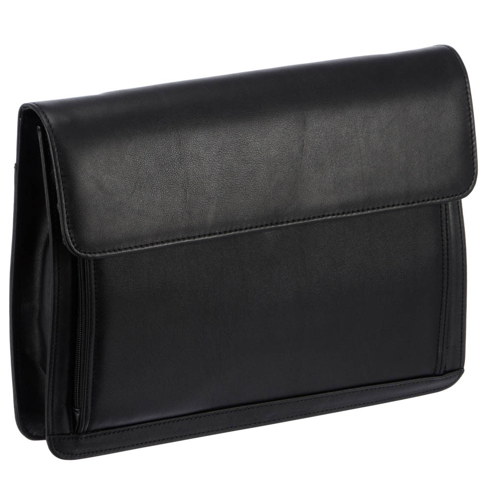 Aktenmappe 36.5cm aus Nappa Rindleder in Schwarz Aktenmappe 36.5cm aus Nappa Rindleder in Schwarz von Dermata Lederwaren