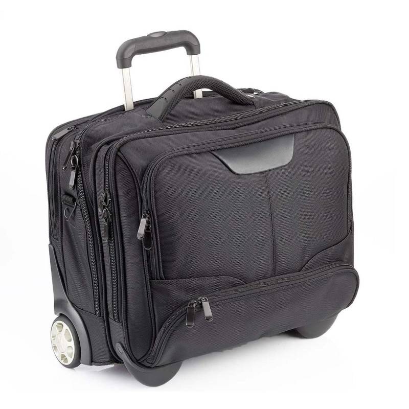 Business Trolley 47 cm aus Nylon in Schwarz von Dermata Lederwaren