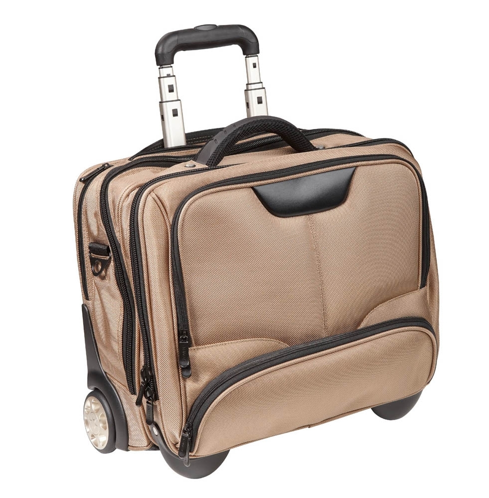 Business Trolley 44cm aus Nylon in Champagner von Dermata Lederwaren