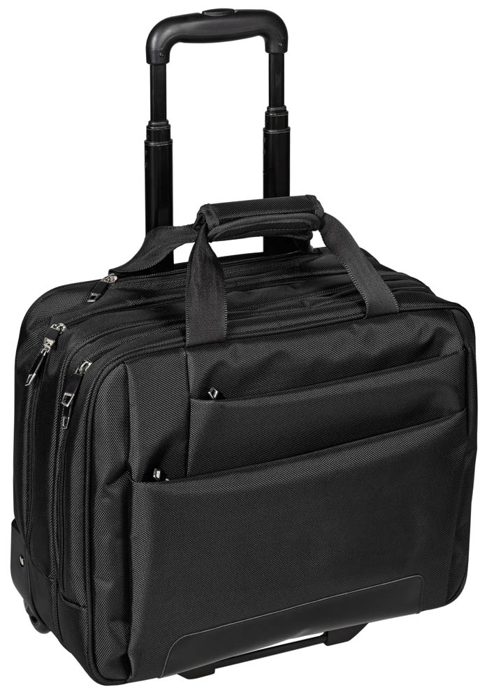 Business Trolley 47cm aus Nylon in Schwarz von Dermata Lederwaren