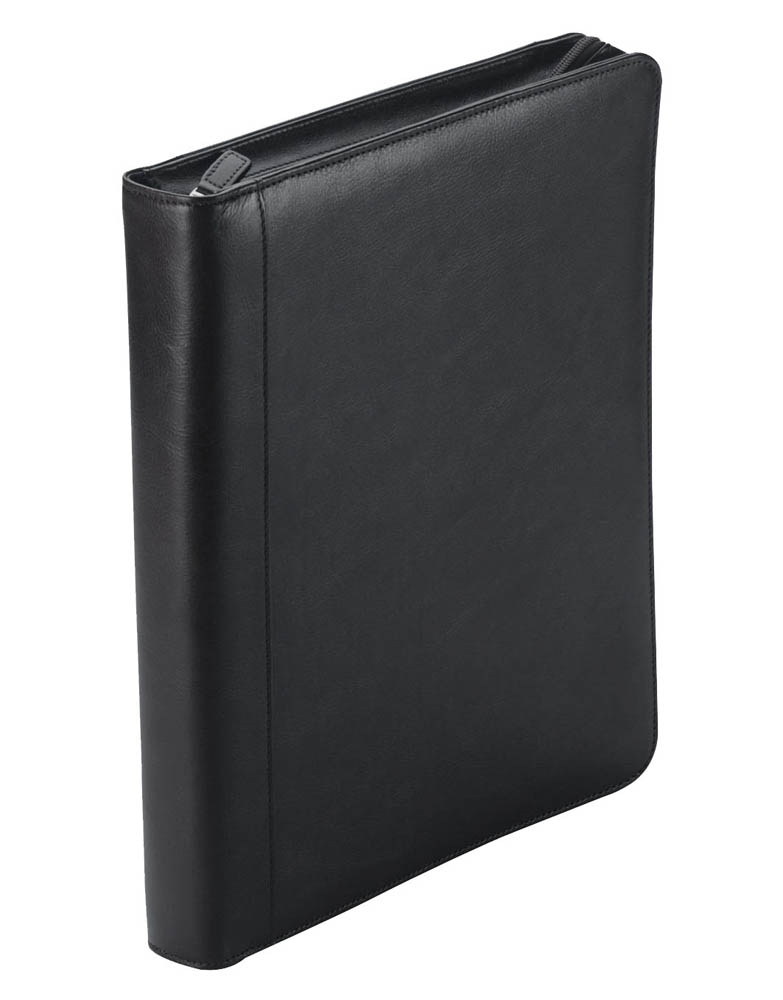 Schreibmappe 36cm aus Nappa Rindleder in Schwarz Schreibmappe 36cm aus Nappa Rindleder in Schwarz von Dermata Lederwaren