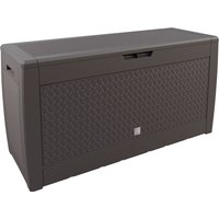 Auflagenbox Matuba Braun 310L Rollen von Casaria®