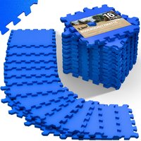 Bodenschutz-/Puzzlematte 16-tlg. Blau 180x180x1cm von monzana®