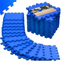 Bodenschutz-/Puzzlematte 8-tlg. Blau 180x90x1cm von monzana®