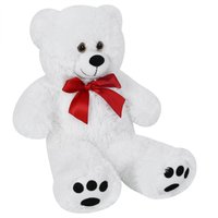 Plüschtier Teddybär L Weiß 50cm von monzana®