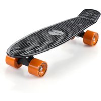 Retro Skateboard Schwarz/Orange von monzana®