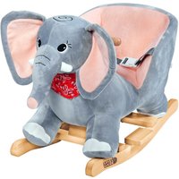 Schaukeltier Elefant Grau mit Sicherheitsgurt von Deuba®