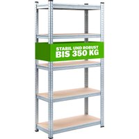 Schwerlastregal 170x75x30cm verzinkt 350kg von monzana®