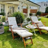Klappbar 2er Set FSC®-zertifiziert Akazie 160kg belastbar Garten von Casaria®