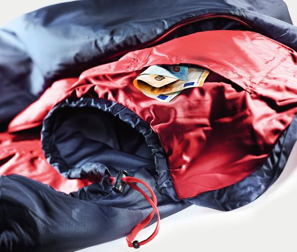 Deuter Schlafsack Dreamlite - navy-cranberry, Zip left Deuter Schlafsack Dreamlite - navy-cranberry, Zip left von Deuter