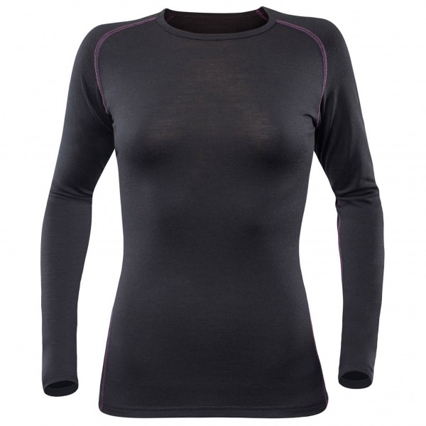 Devold - Breeze Woman Shirt - Merinounterwäsche Gr L schwarz/grau von Devold