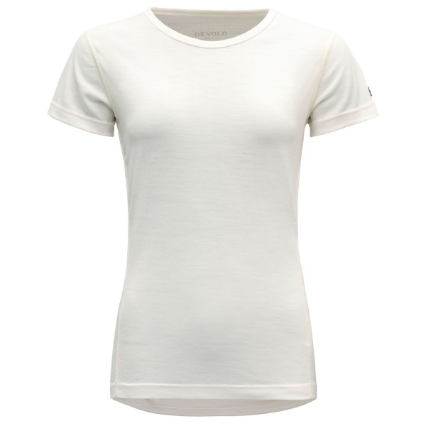 Devold - Breeze Woman T-Shirt - Merinounterwäsche Gr M grau/weiß von Devold