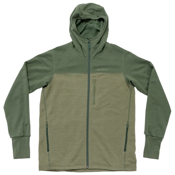 Devold - Explorer Merino Hooded Jacket - Merinojacke Gr XXL oliv von Devold