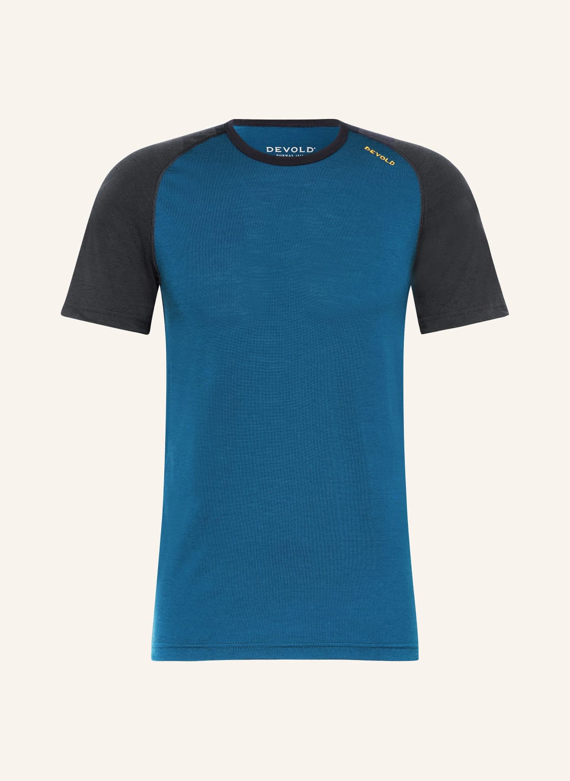 Devold Funktionswäsche-Shirt Jakta Aus Merinowolle blau von Devold