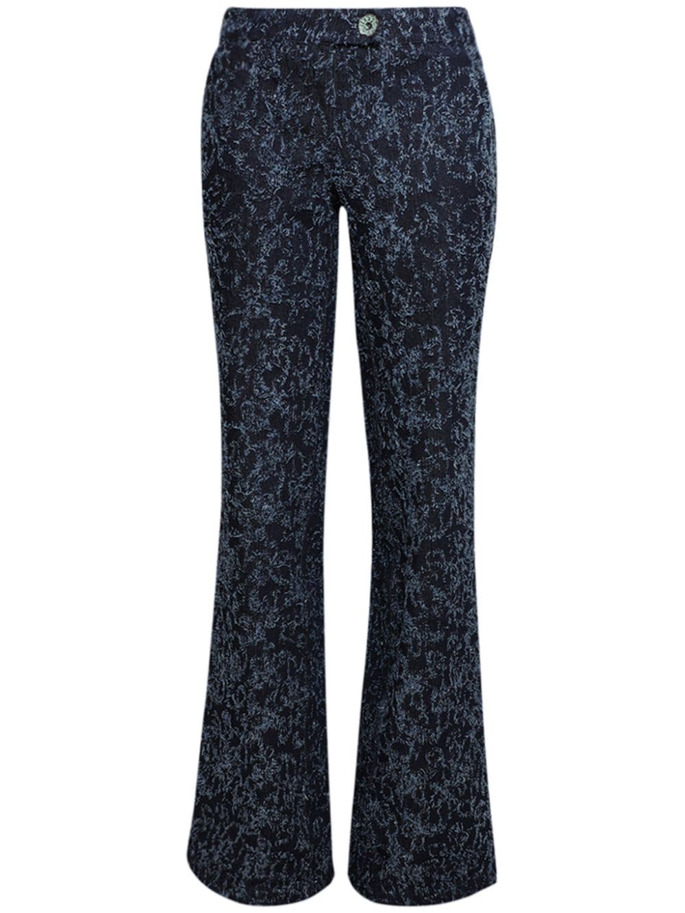 Di Petsa Frayed wide-leg jeans - Blue von Di Petsa