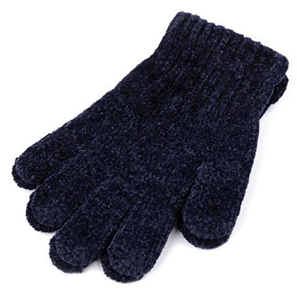 Chenille-handschuhe Für Kinder Mädchen Blau ONE SIZE von Diademita