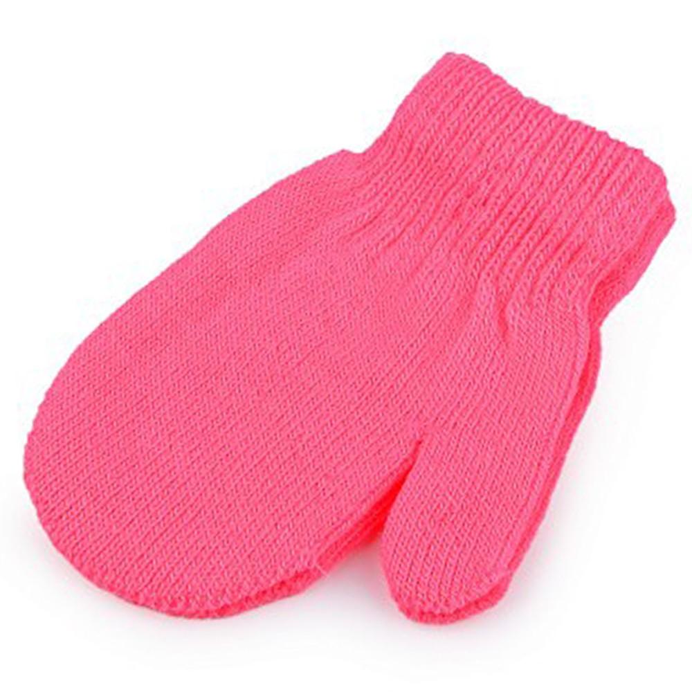 Strickhandschuhe Für Kinder Fäustlinge Mädchen Rosa ONE SIZE von Diademita