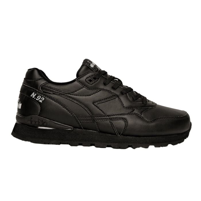 Diadora Schnür-Sneaker für Damen und Herren, schwarz, 38 von Diadora