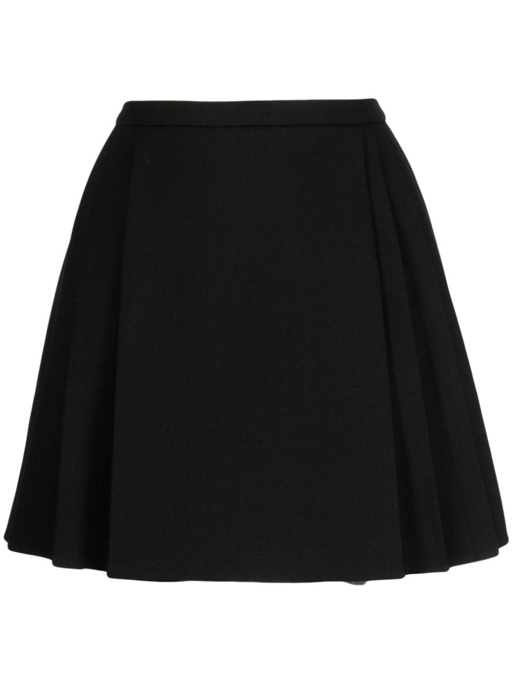 Dice Kayek pleated knitted high-waisted skirt - Black von Dice Kayek