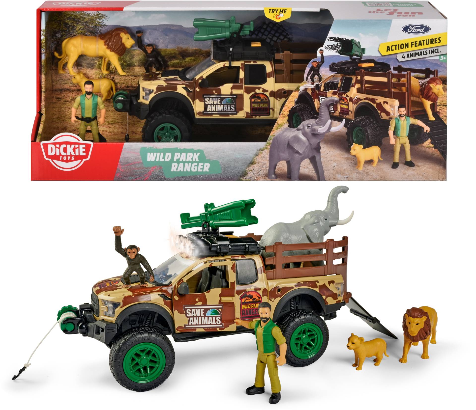 Dickie Toys Spielzeug-Auto »Wild Park Ranger-Set« von Dickie Toys