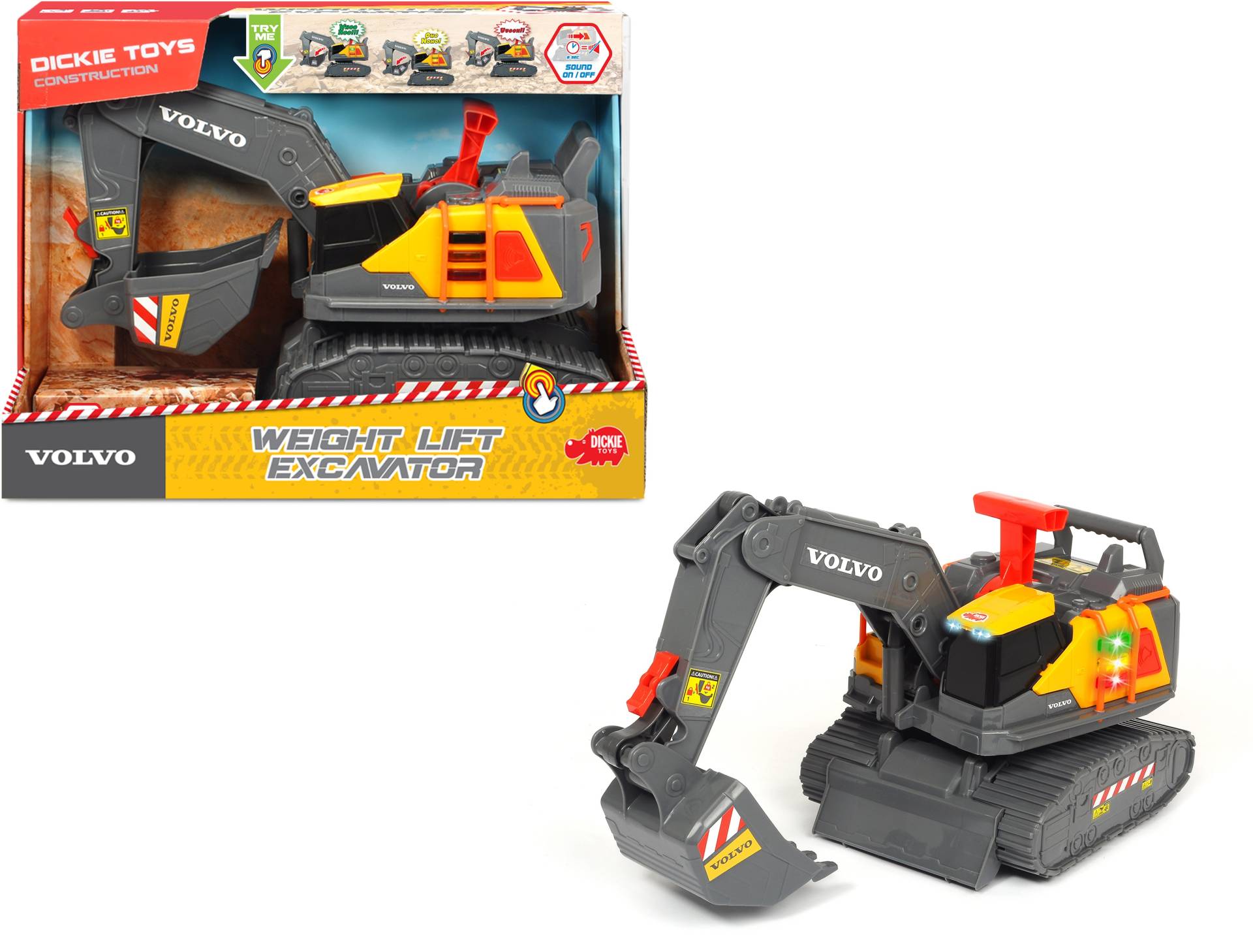 Dickie Toys Spielzeug-Bagger »Volvo Weight Lift Excavator« von Dickie Toys