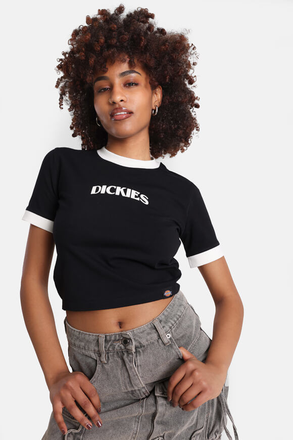 Dickies Crop T-Shirt | Black | Damen  | L von Dickies