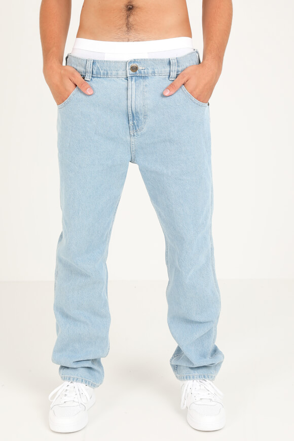 Dickies Houston Relaxed Straight Fit Jeans L32 | Vintage Aged Blue | Herren  | 34/32 von Dickies
