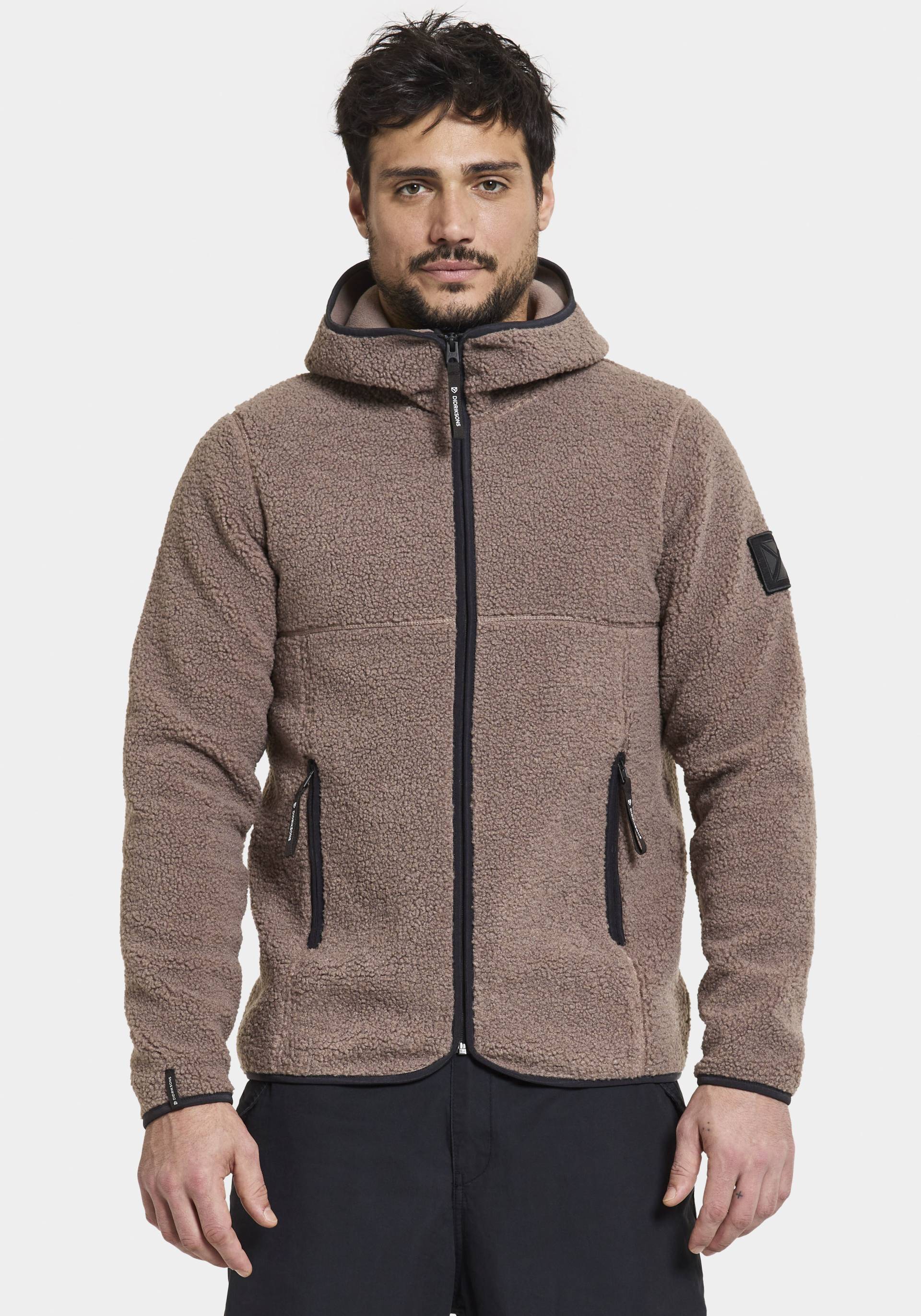 Didriksons Fleecejacke, mit Kapuze von Didriksons