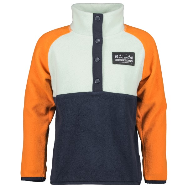 Didriksons - Kid's Monte Half-Buttoned 4 - Fleecepullover Gr 100;110;120;130;140;80;90 beige;blau;grün;rosa von Didriksons