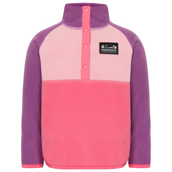 Didriksons - Kid's Monte Half-Buttoned 4 - Fleecepullover Gr 110 rosa von Didriksons