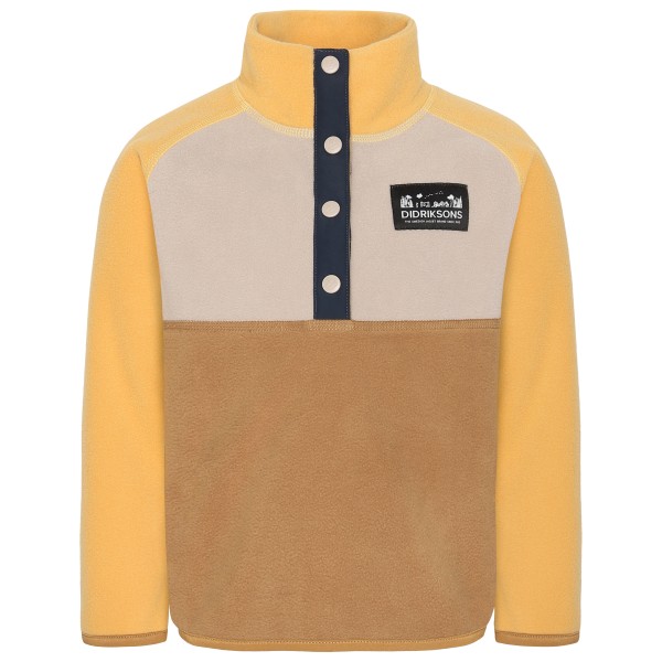 Didriksons - Kid's Monte Half-Buttoned 4 - Fleecepullover Gr 120 beige von Didriksons