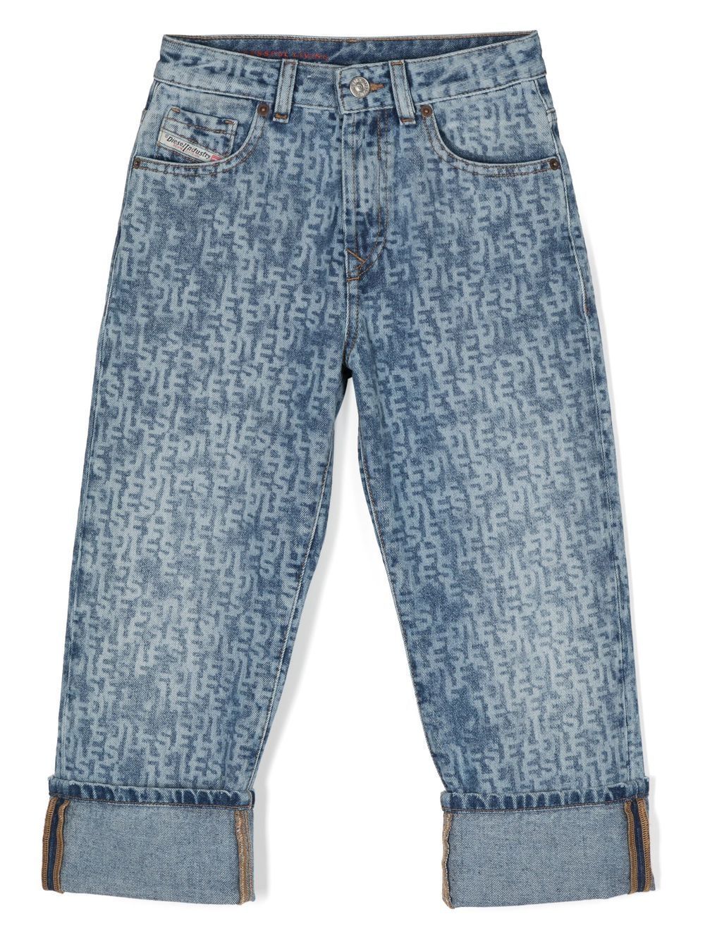 Diesel Kids 1999-J logo print jeans - Blue von Diesel Kids