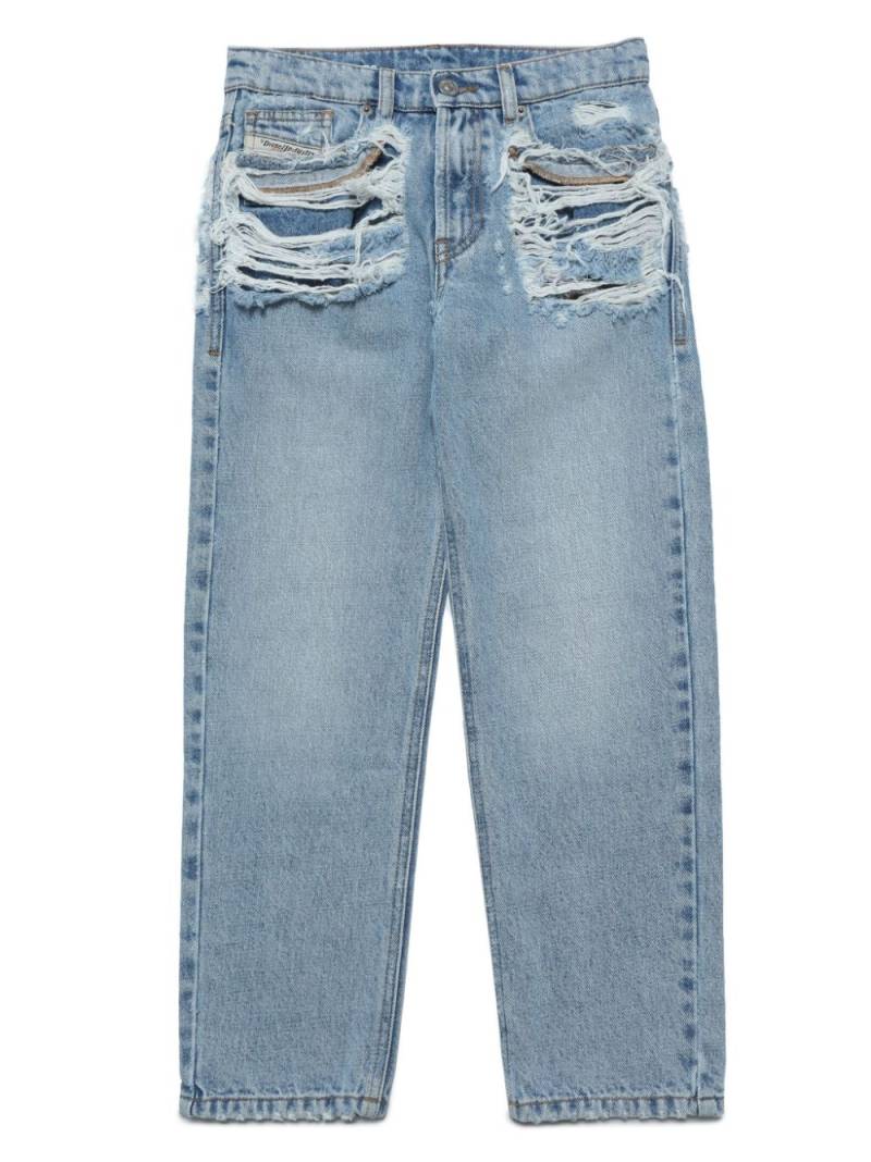 Diesel Kids 2010-FS-J ripped-detail jeans - Blue von Diesel Kids