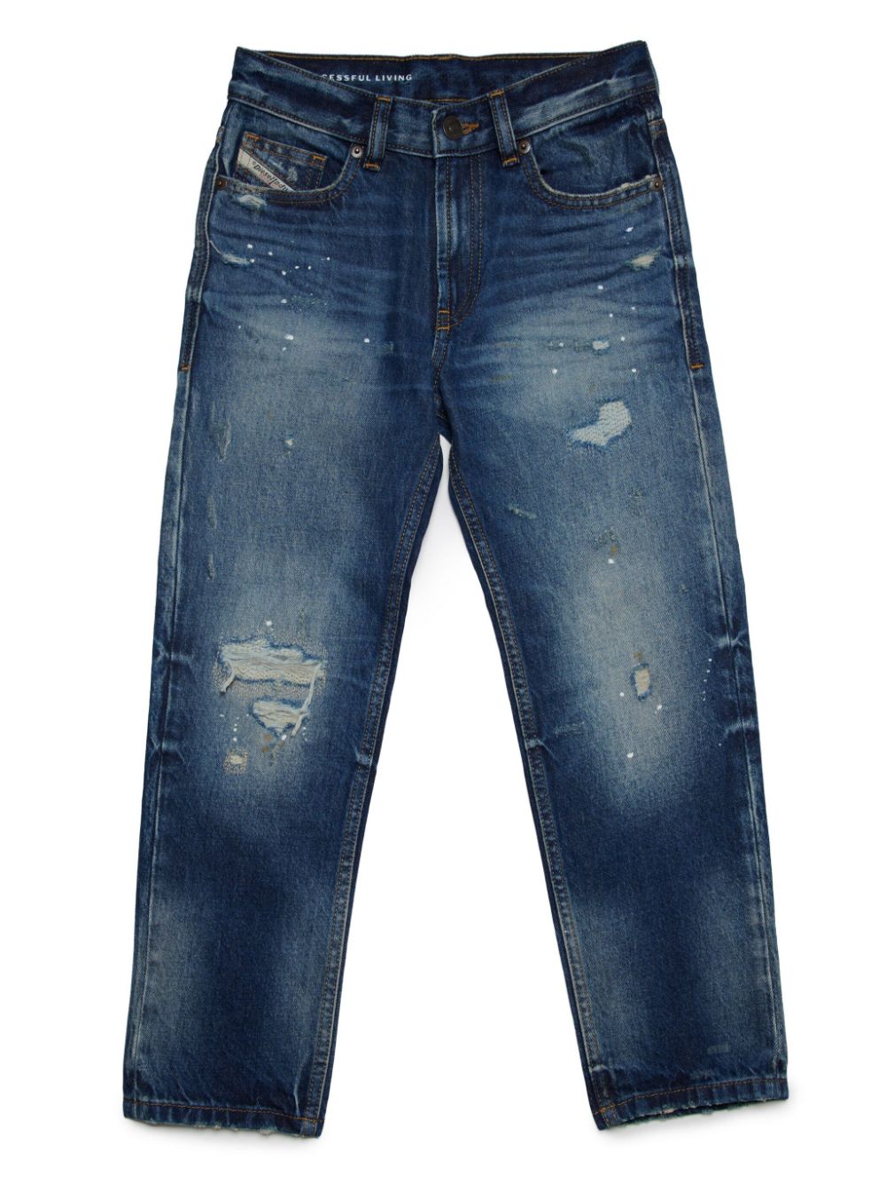 Diesel Kids 2010 J mid-ride straight-leg jeans - Blue von Diesel Kids