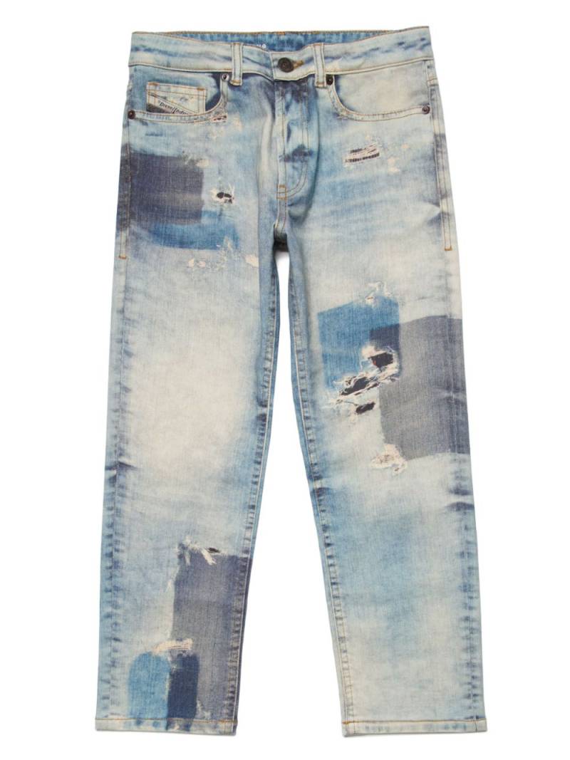 Diesel Kids 2010-J ripped-detail jeans - Blue von Diesel Kids