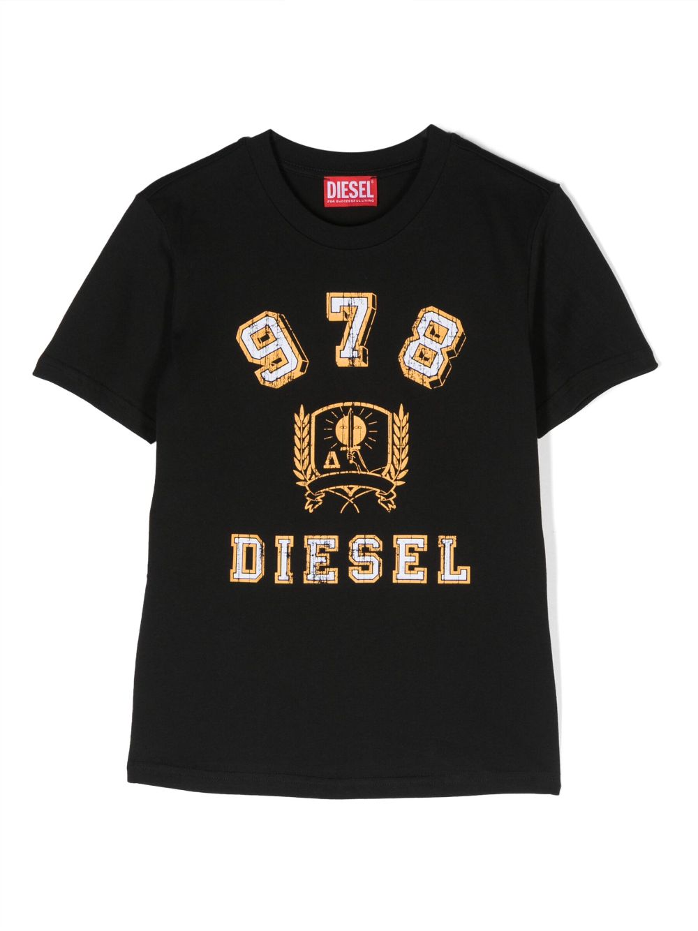 Diesel Kids 978 logo-print T-shirt - Black von Diesel Kids