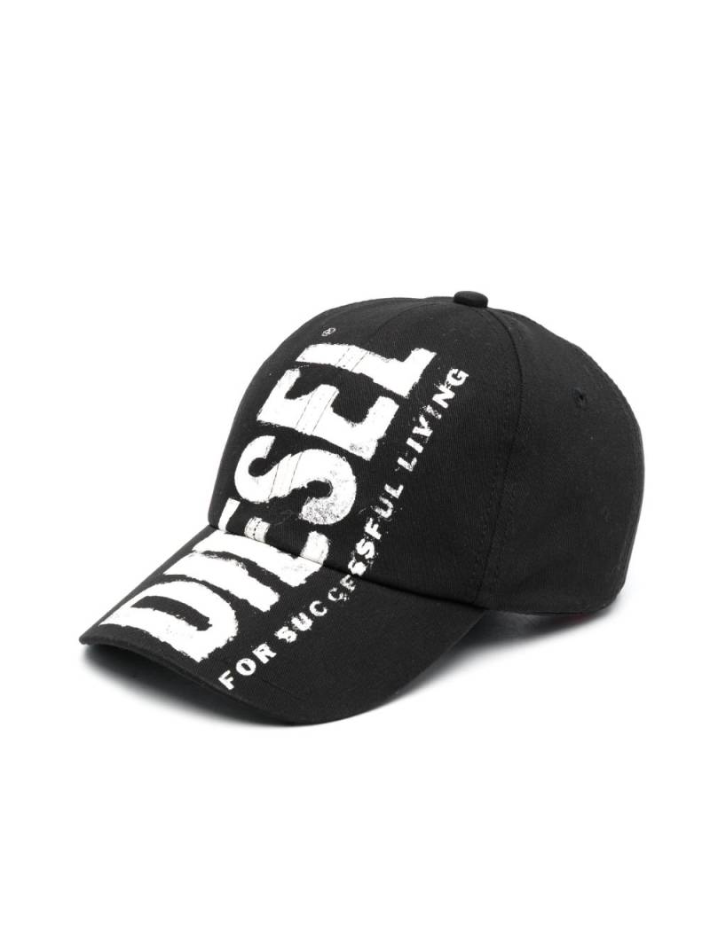 Diesel Kids C-Ewan cotton baseball cap - Black von Diesel Kids