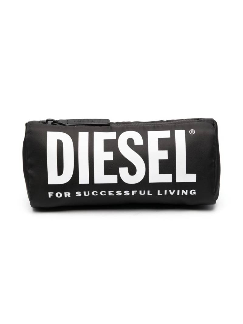 Diesel Kids Casebold logo-print bag - Black von Diesel Kids