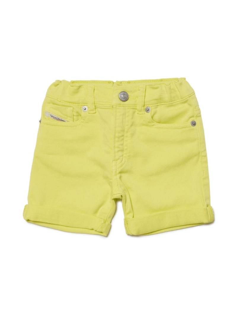 Diesel Kids JoggJeans® logo-patch cotton shorts - Yellow von Diesel Kids