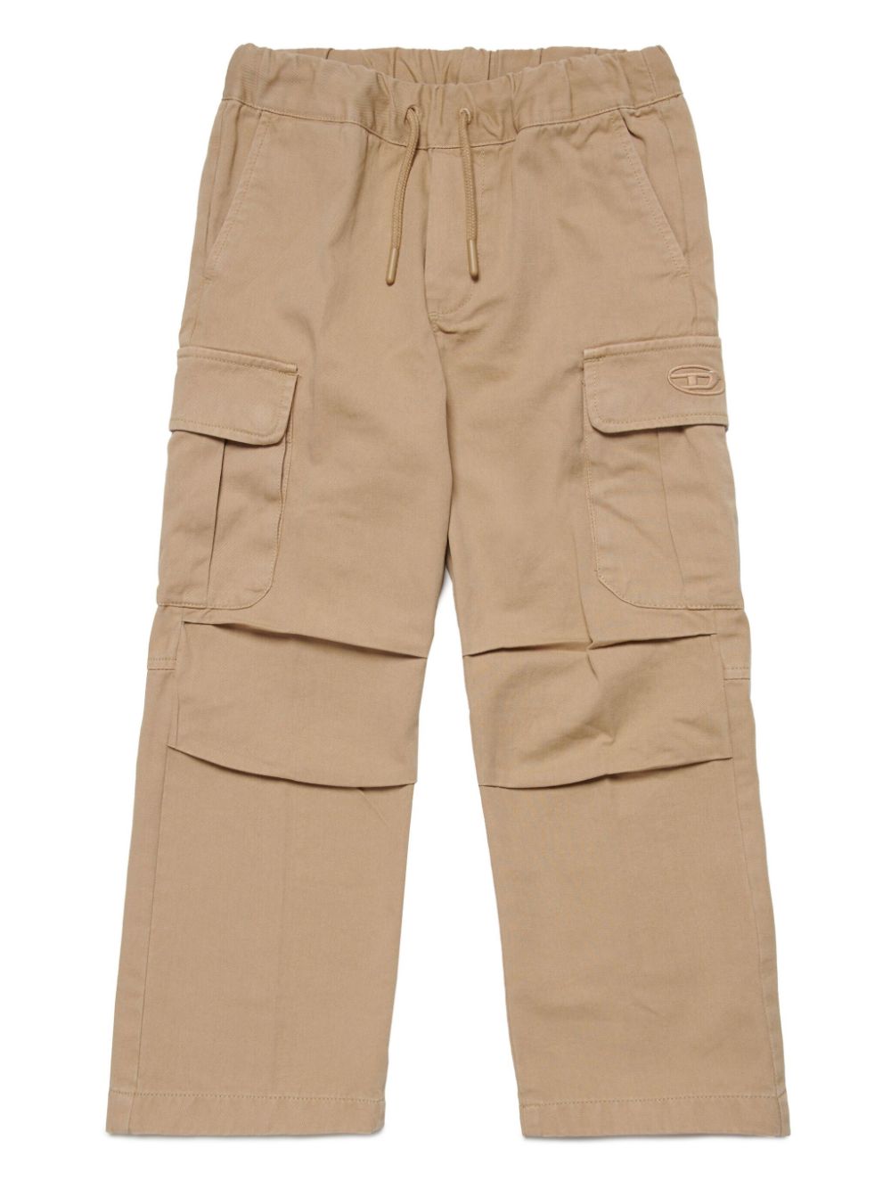 Diesel Kids Oval D-embroidery cargo trousers - Neutrals von Diesel Kids