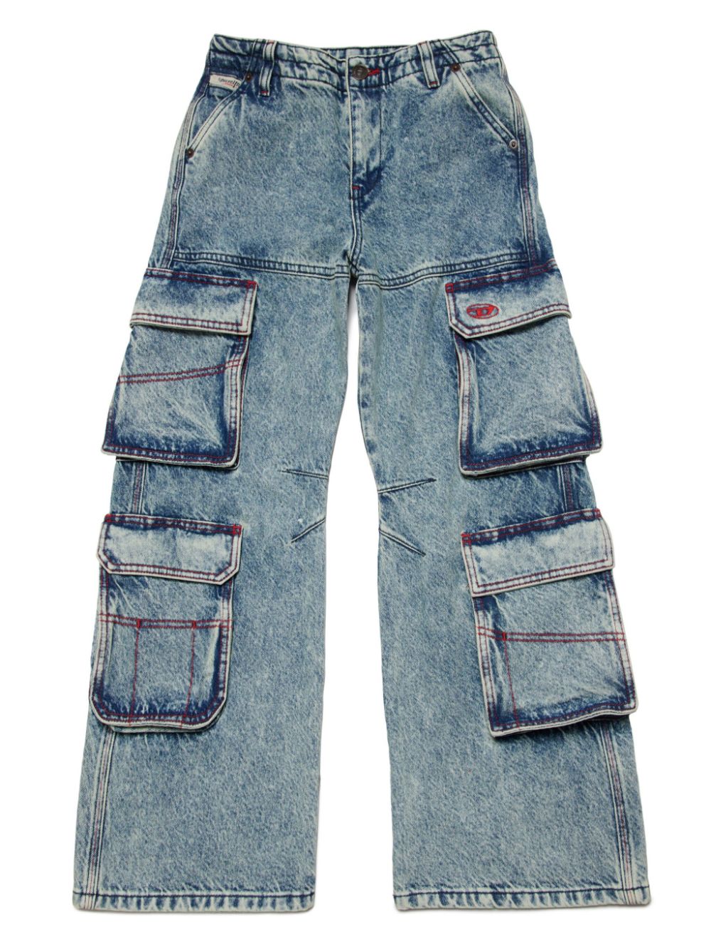 Diesel Kids Oval D-embroidery jeans - Blue von Diesel Kids