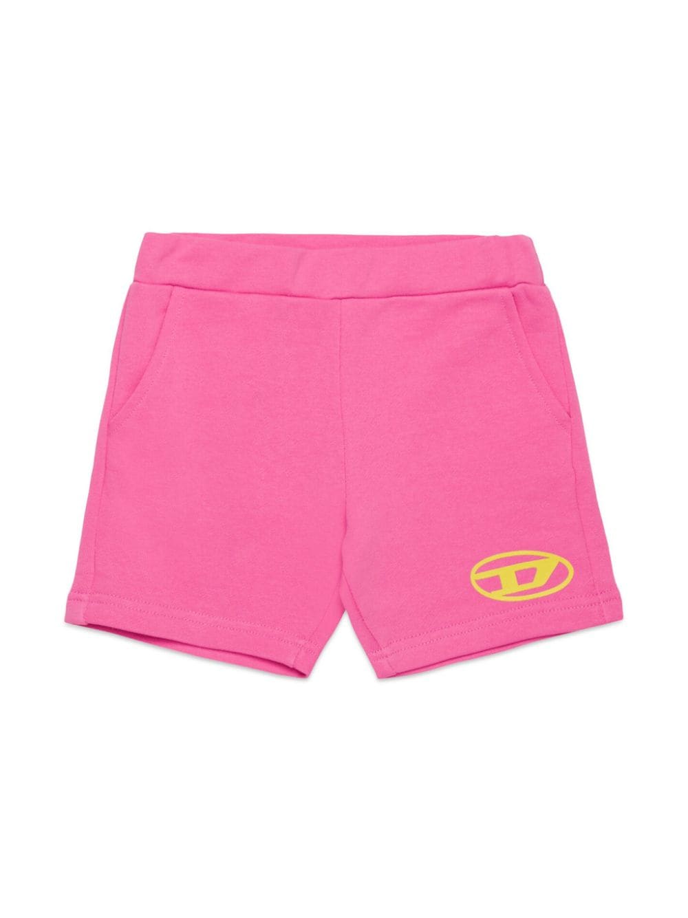 Diesel Kids Oval D-logo cotton shorts - Pink von Diesel Kids