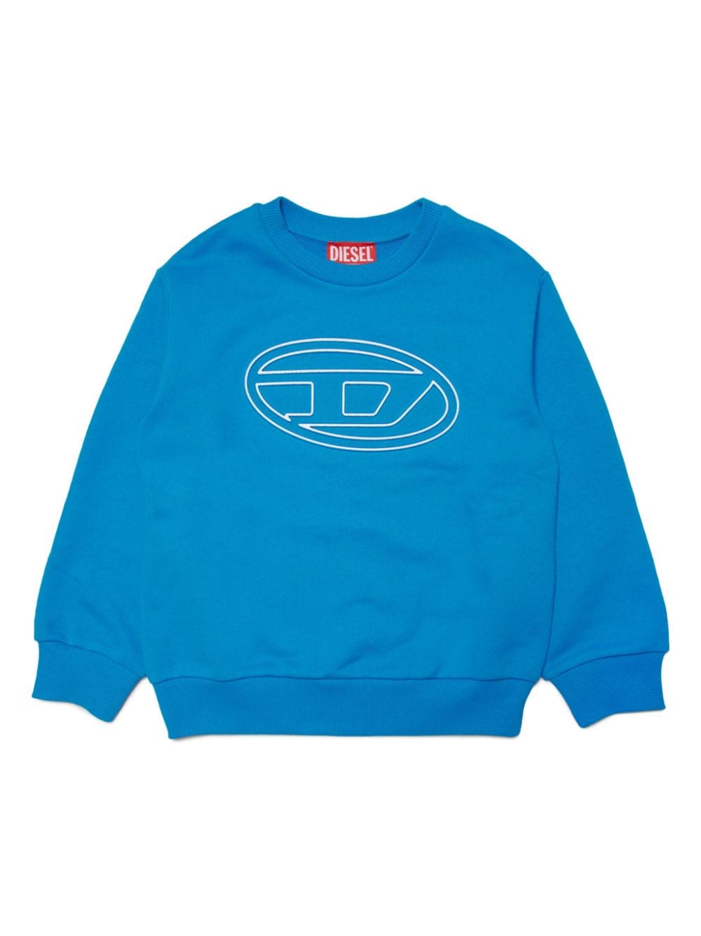 Diesel Kids Oval D-logo cotton sweatshirt - Blue von Diesel Kids