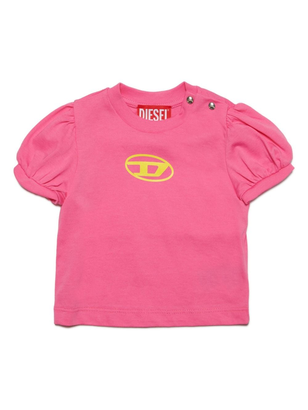 Diesel Kids Oval D-print cotton T-shirt - Pink von Diesel Kids