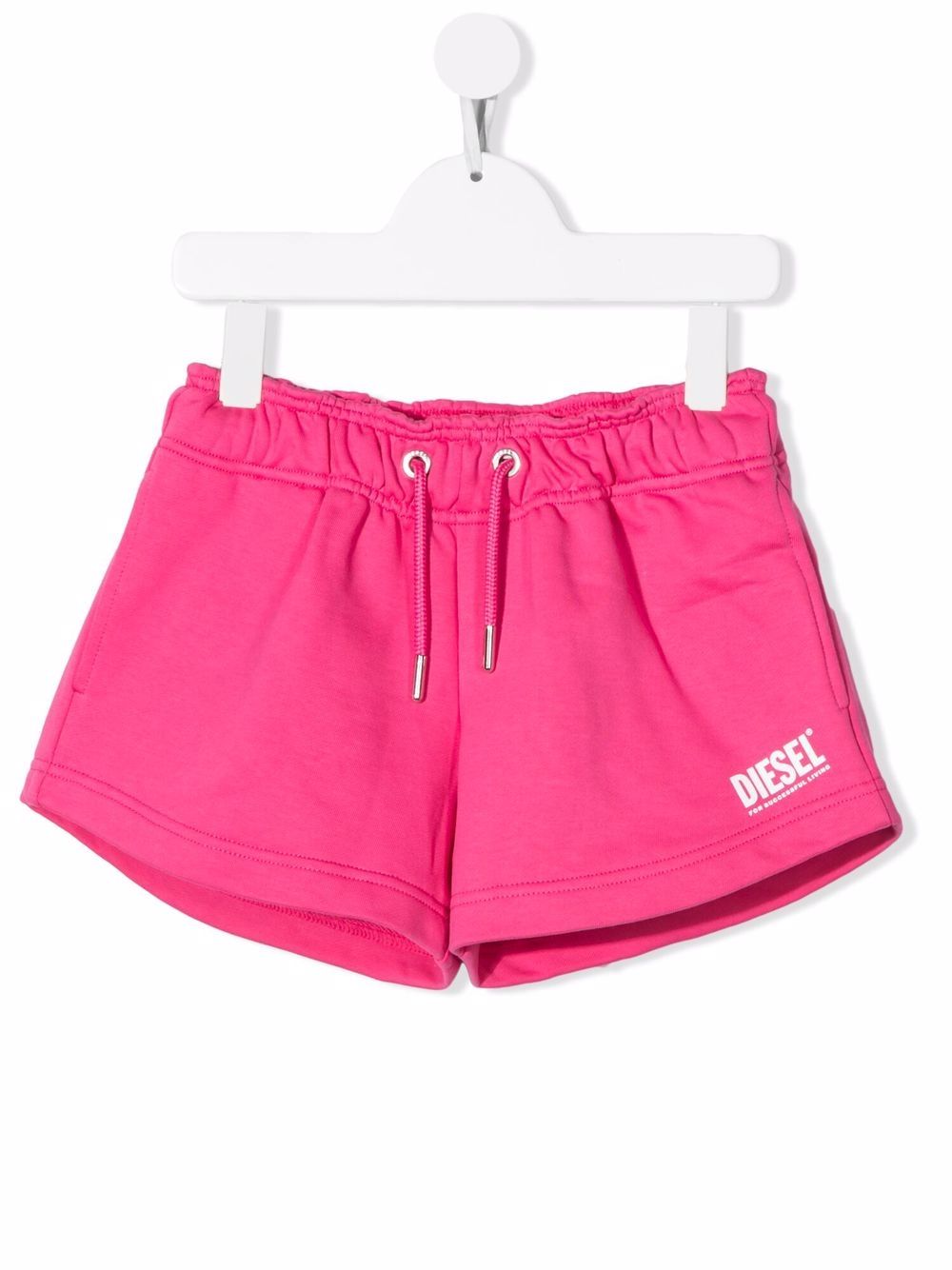 Diesel Kids Paggyl logo-print drawstring shorts - Pink von Diesel Kids